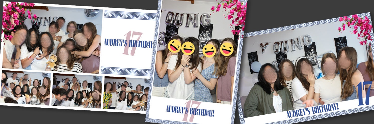 Exemple de tirage personnalisé inclus dans la location du photobooth