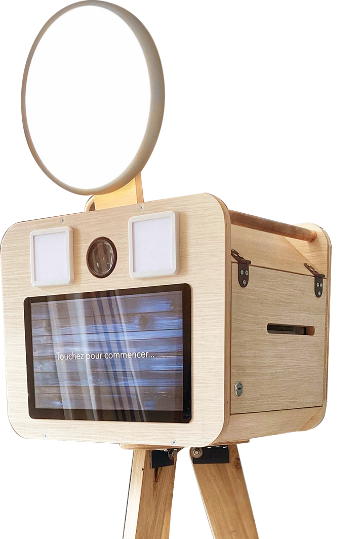 Photobooth Cheese Corner fabriqué en bois